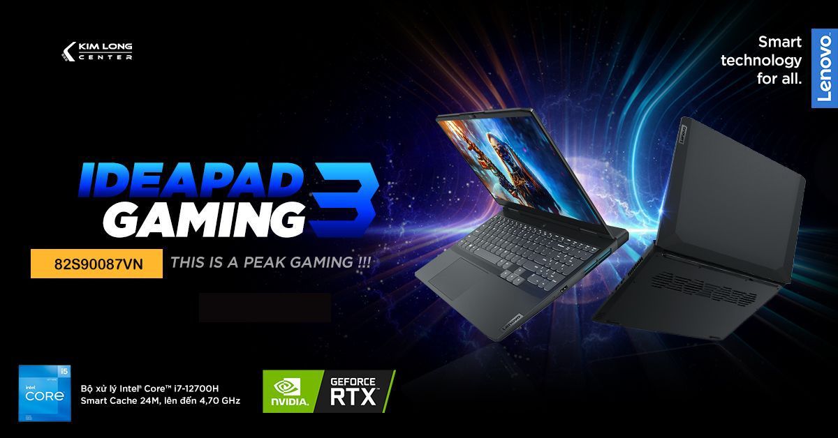 Lenovo Ideapad Gaming 3 15IAH7 82S90087VN
