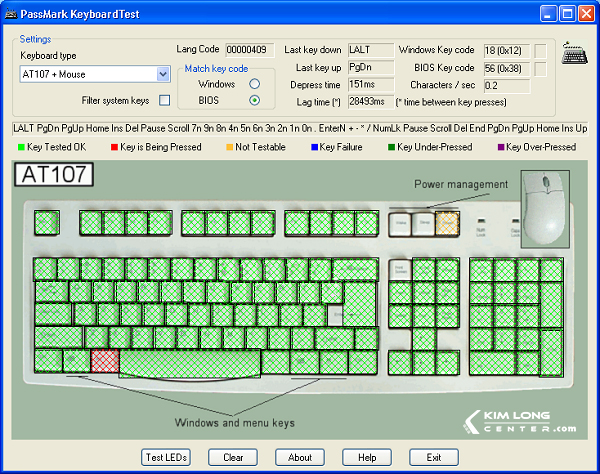 tìm lỗi phím hiệu quả